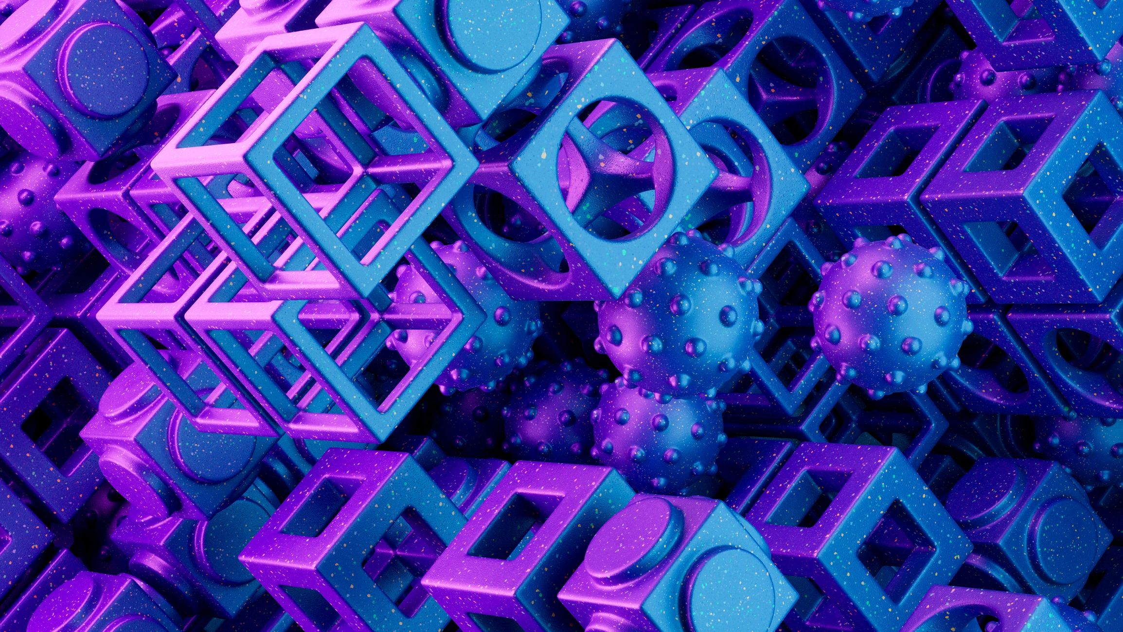 Abstract digital cybersecurity infrastructure visualization